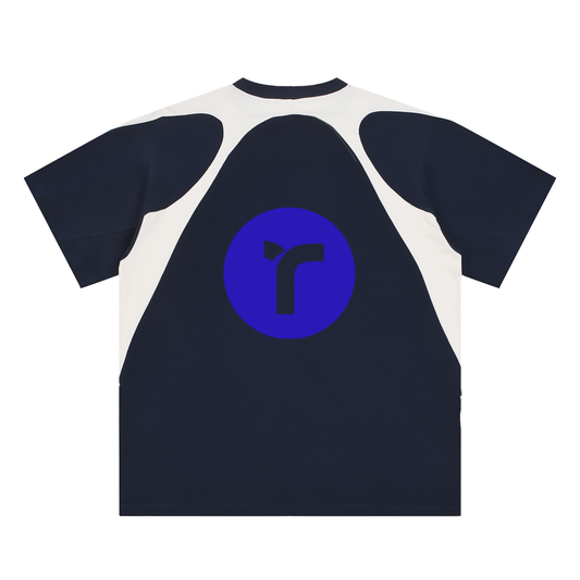 Contrast Panel Cotton T-Shirt