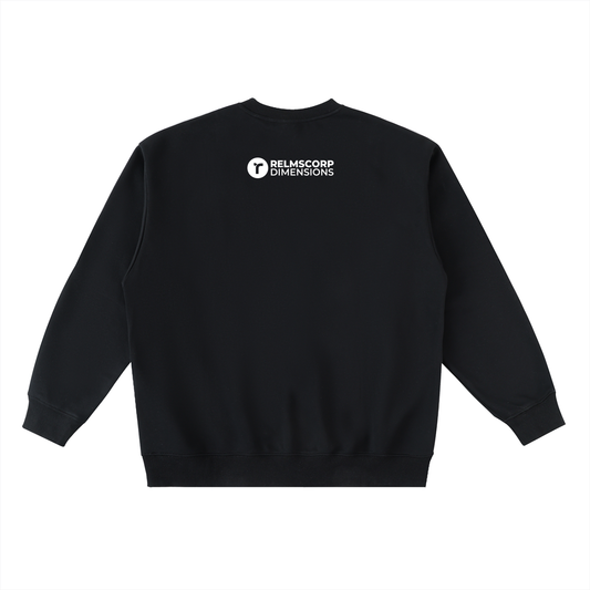 Oversized Crewneck Taped Sweatshirt