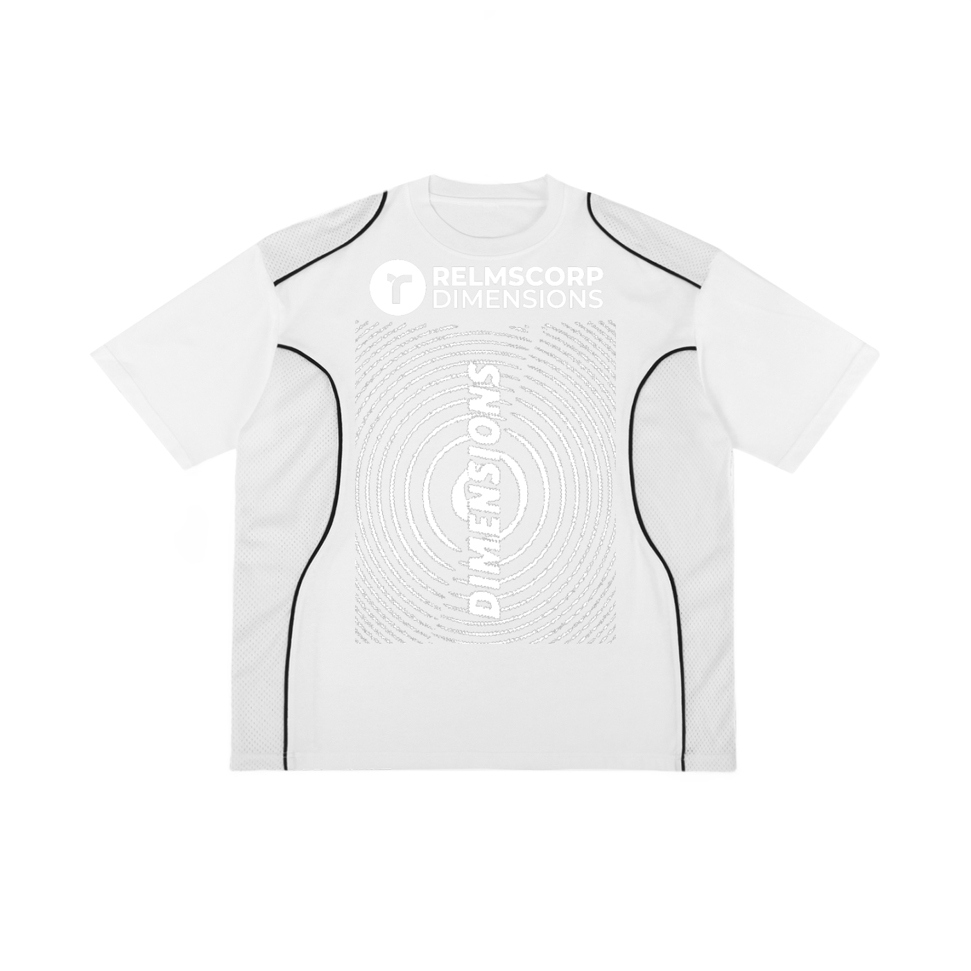 Contrast Piped Panel T-Shirt
