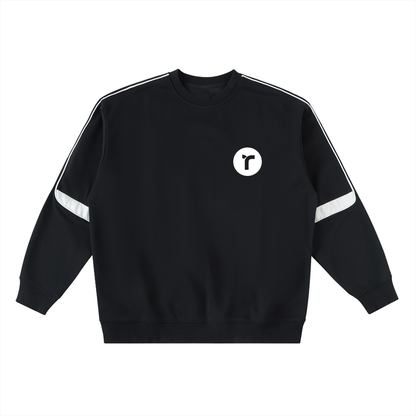 Oversized Crewneck Taped Sweatshirt