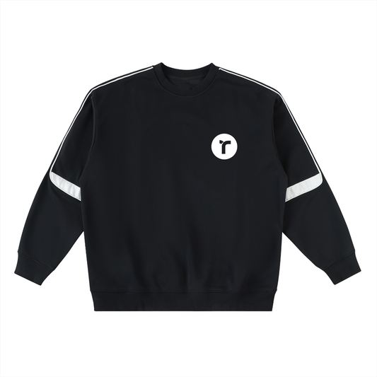 Oversized Crewneck Taped Sweatshirt